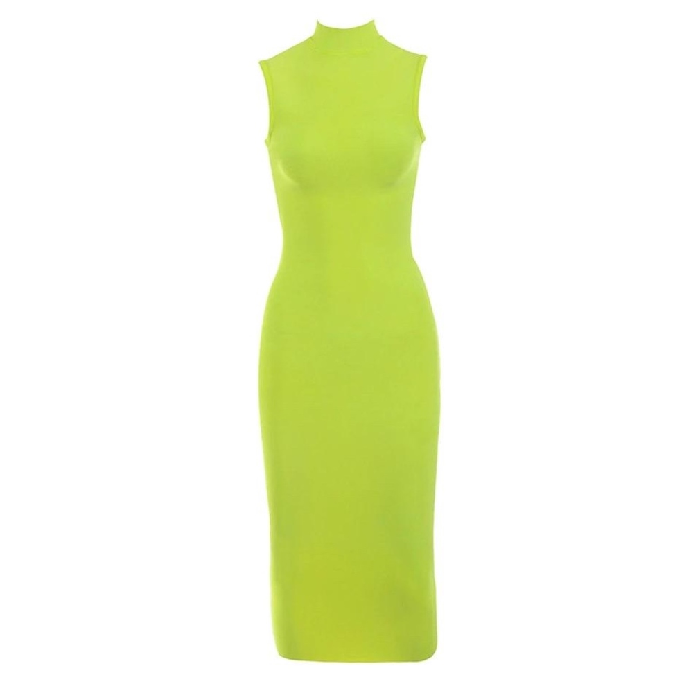Lime Green Bandage Dress